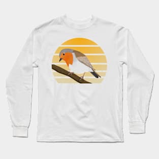 jz.birds Robin Bird Animal Long Sleeve T-Shirt